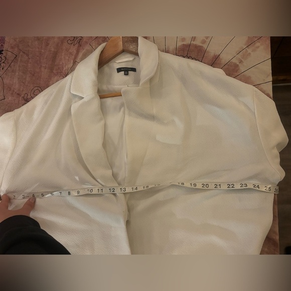 RW&CO Cream Textured Oversized Blazer • Minimalist Quiet Luxury Timeless M/L Fit - Picture 13 of 13